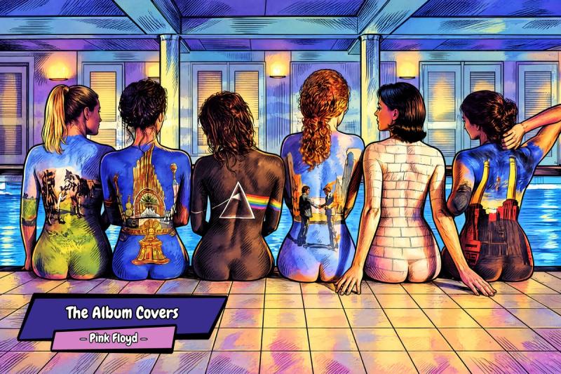 Pink Floyd — Comic Strip Canvas