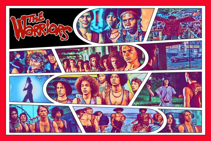 The Warriors — Comic Strip Canvas