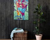 Bobby Moore & Pele lifestyle mockup — Comic Strip Canvas