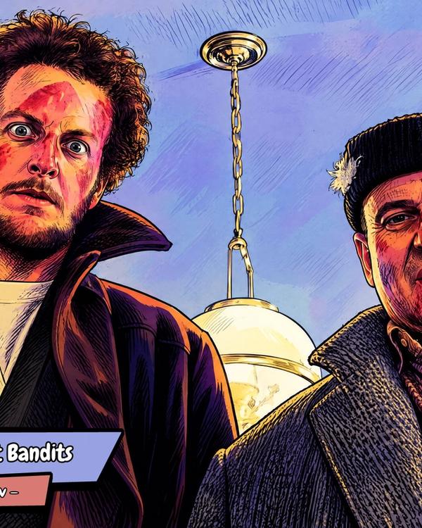 Harry & Marv — Comic Strip Canvas