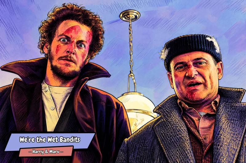 Harry & Marv — Comic Strip Canvas