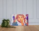 Britney Spears lifestyle mockup — Comic Strip Canvas