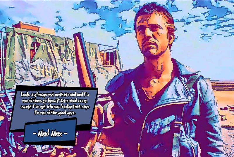 Mad Max — Comic Strip Canvas