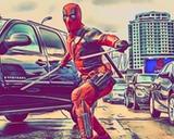 Deadpool — Comic Strip Canvas