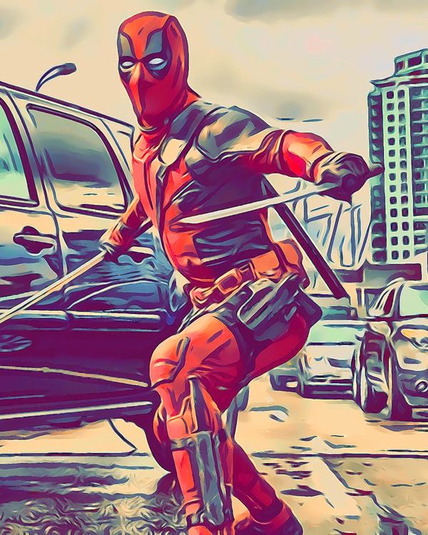 Deadpool — Comic Strip Canvas