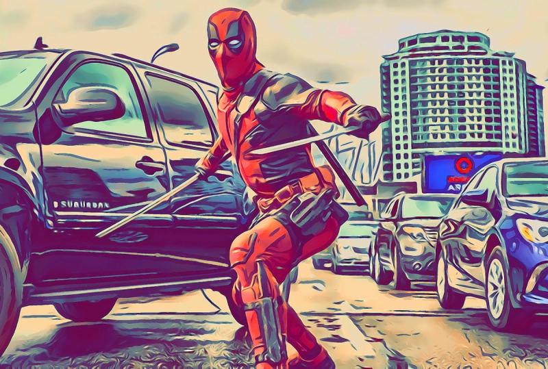 Deadpool — Comic Strip Canvas