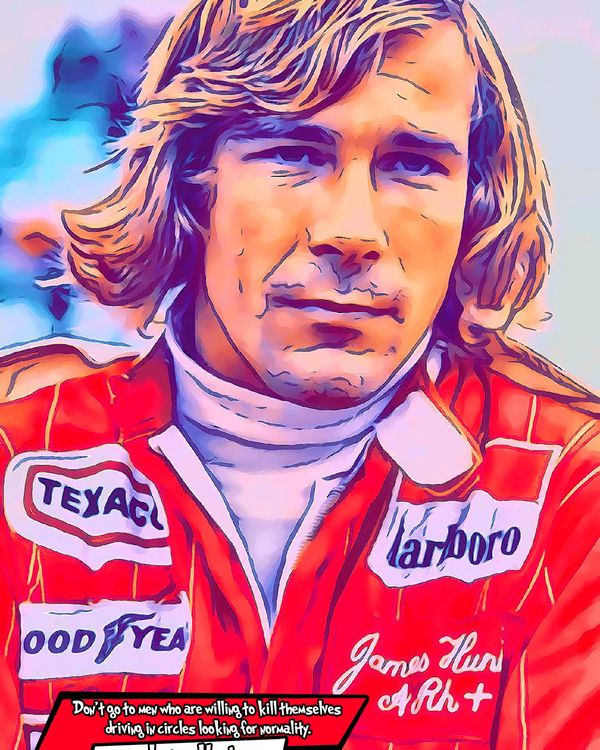 James Hunt — Comic Strip Canvas