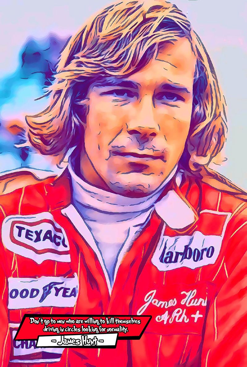 James Hunt — Comic Strip Canvas