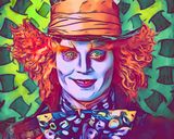 The Mad Hatter — Comic Strip Canvas