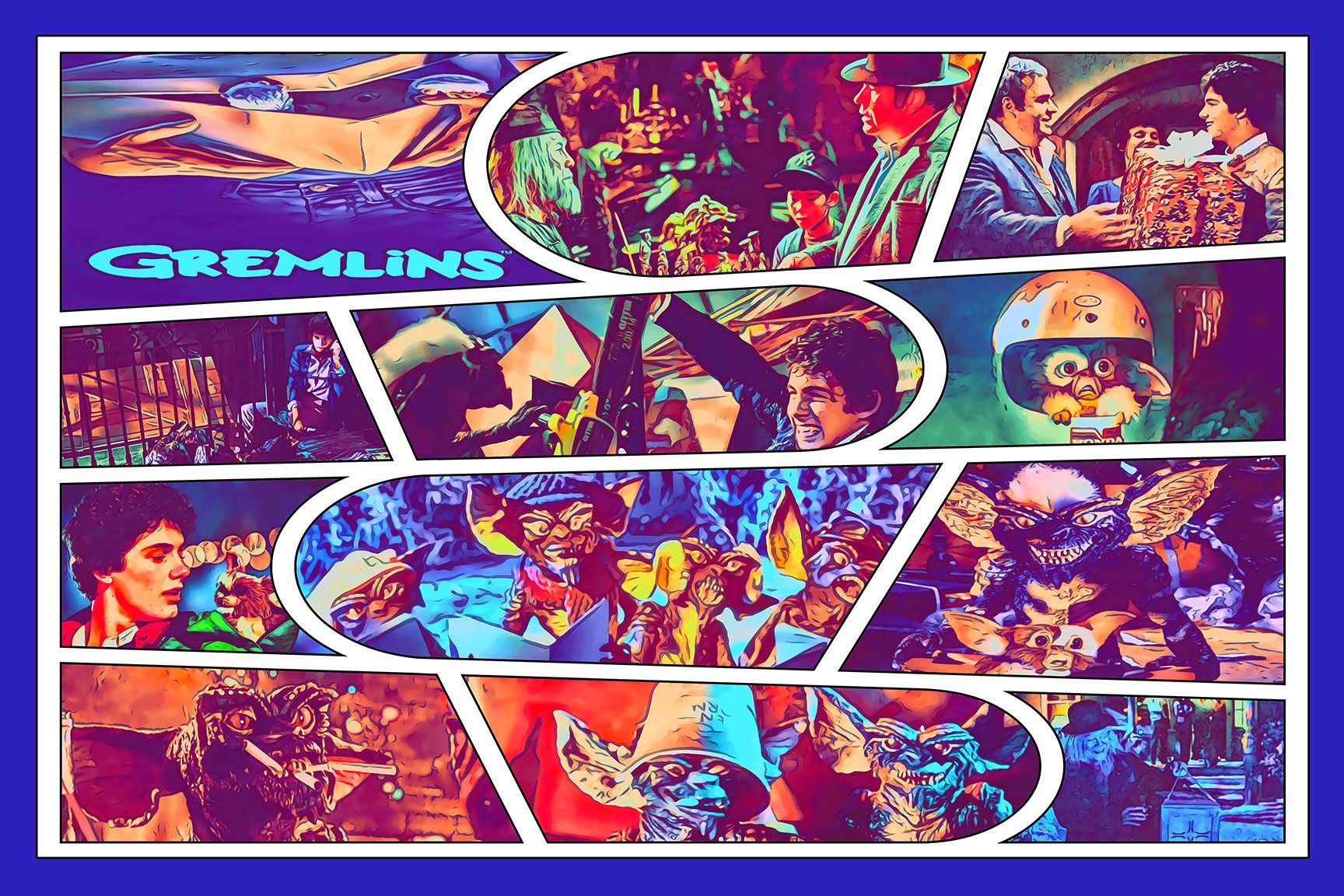 Gremlins — Comic Strip Canvas