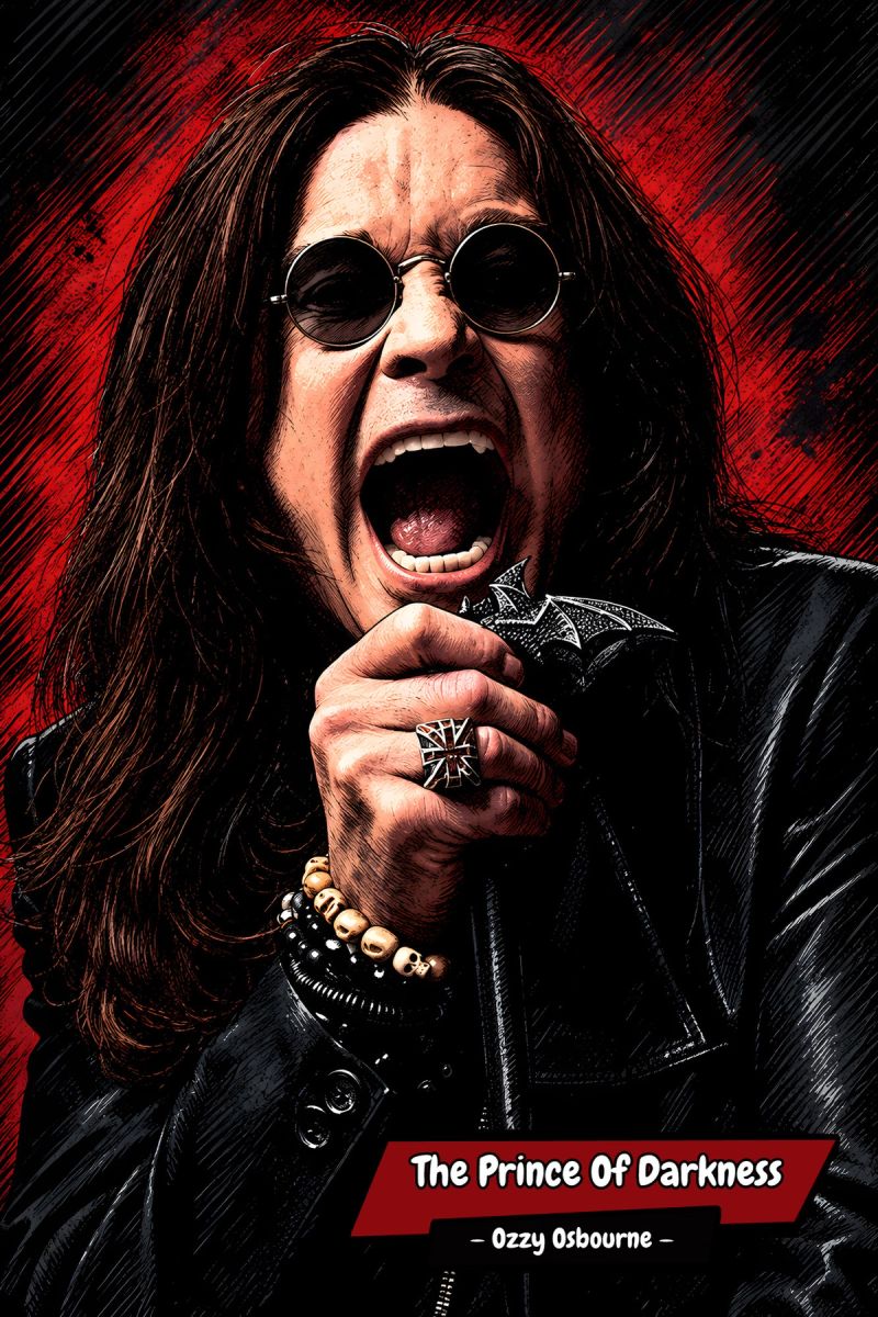 Ozzy Osbourne — Comic Strip Canvas