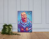 Keith Flint lifestyle mockup — Comic Strip Canvas
