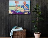 The Great Escape lifestyle mockup — Comic Strip Canvas