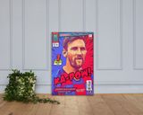 Leo Messi lifestyle mockup — Comic Strip Canvas