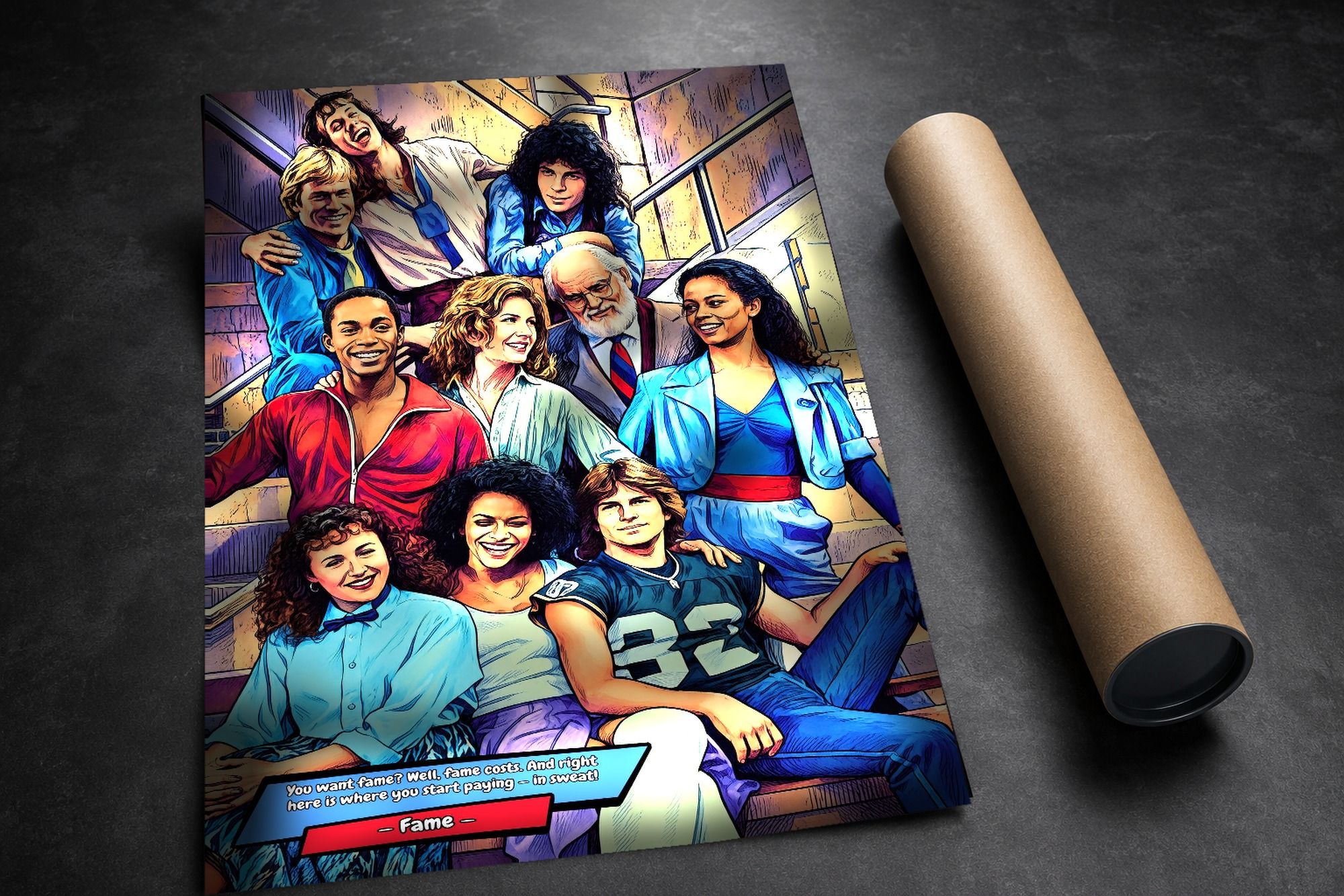 Fame lifestyle mockup — Comic Strip Canvas