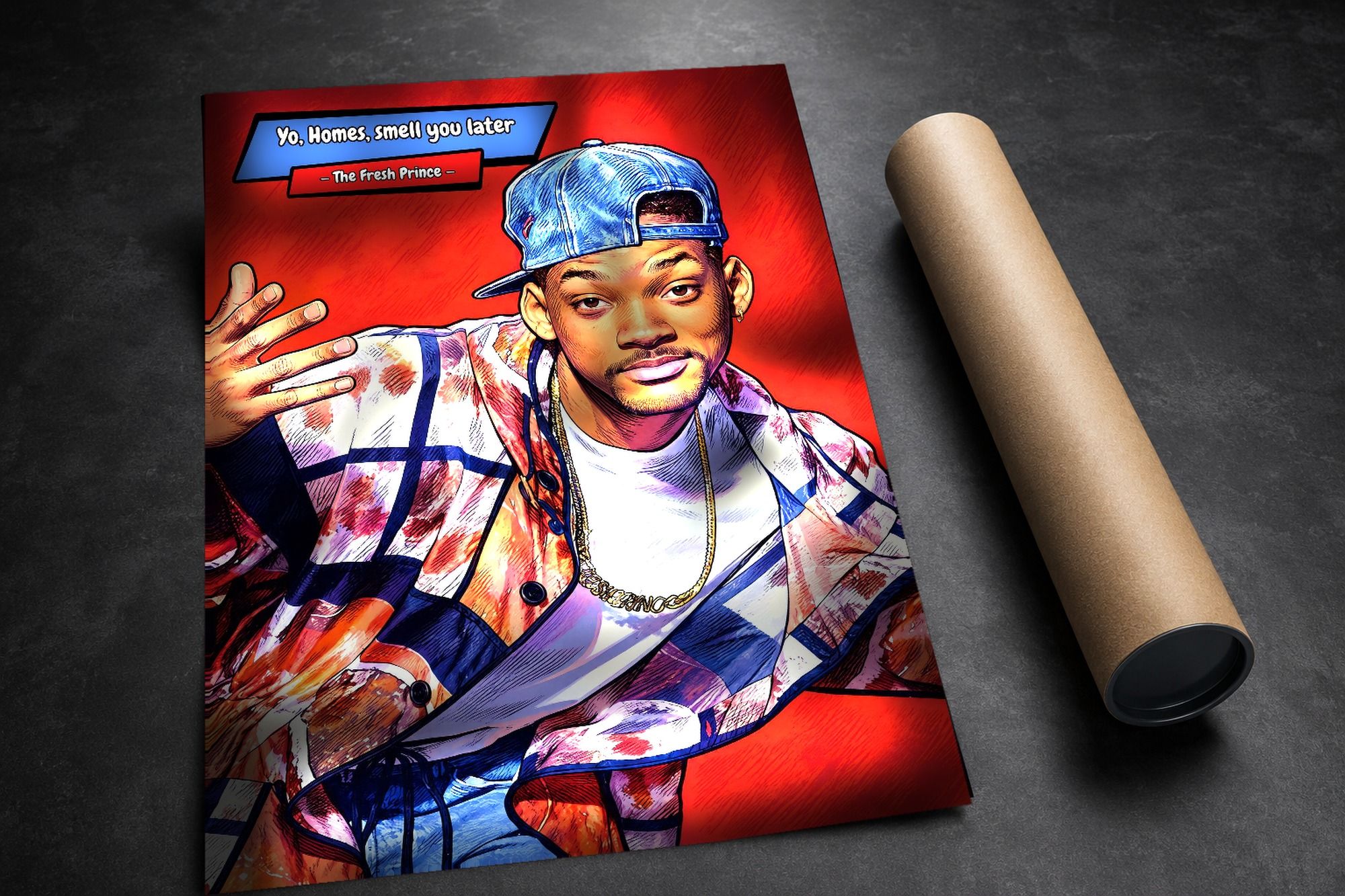 Fresh Prince Of Bel Air lifestyle mockup — Comic Strip Canvas