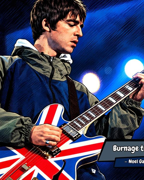 Noel Gallagher — Comic Strip Canvas