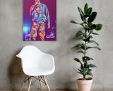 Travis Scott lifestyle mockup — Comic Strip Canvas