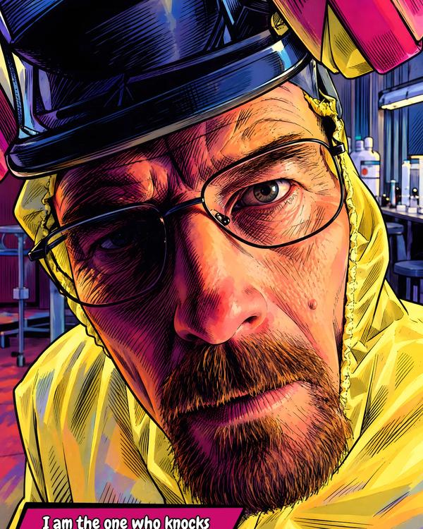 Walter White — Comic Strip Canvas