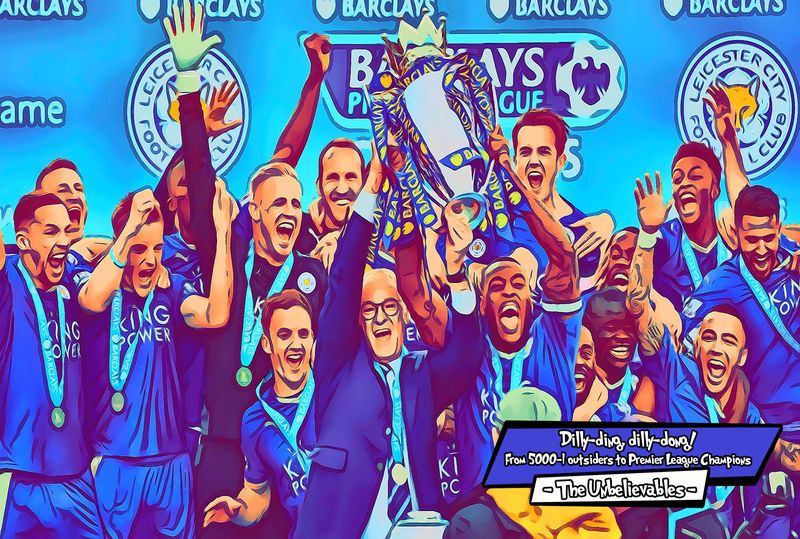 Leicester City FC — Comic Strip Canvas