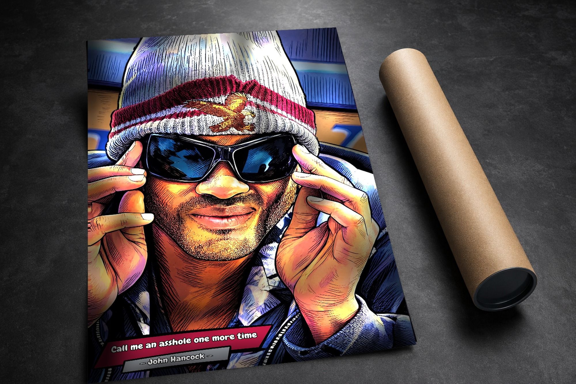 Hancock lifestyle mockup — Comic Strip Canvas