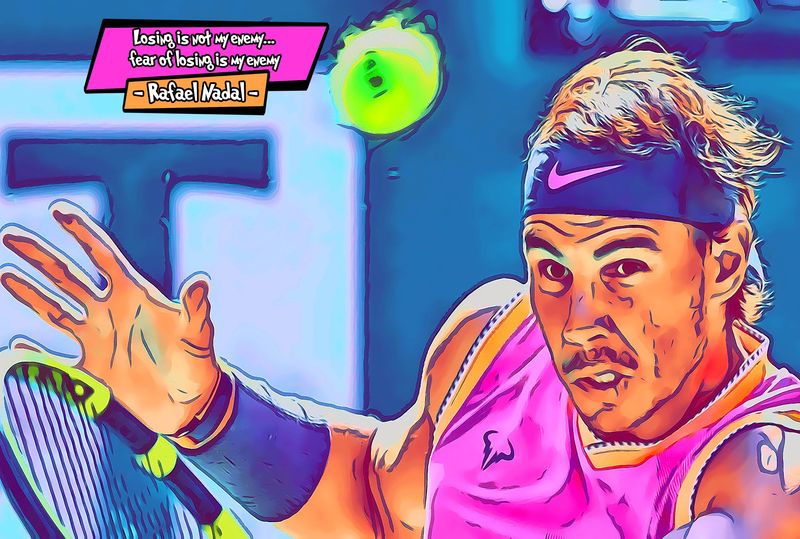 Rafael Nadal — Comic Strip Canvas