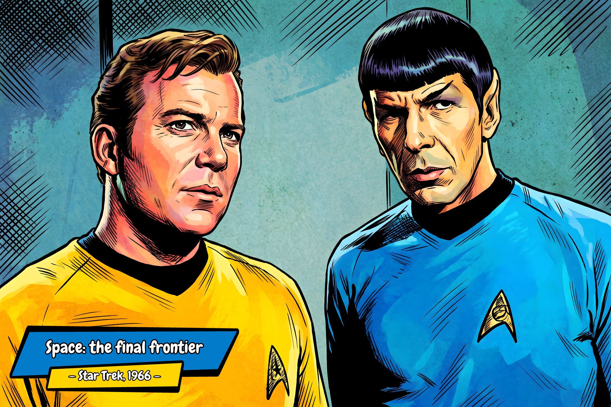 Star Trek — Comic Strip Canvas