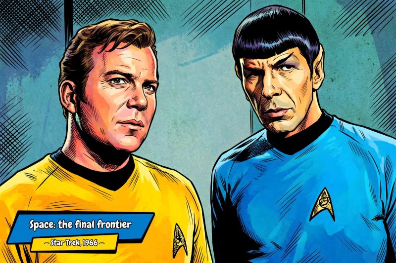 Star Trek — Comic Strip Canvas