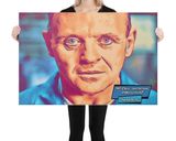 Hannibal Lecter lifestyle mockup — Comic Strip Canvas