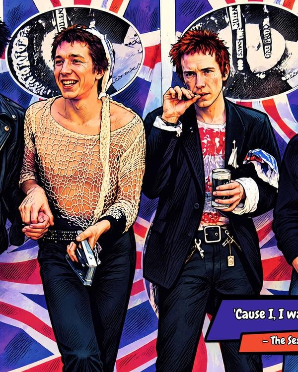 The Sex Pistols — Comic Strip Canvas