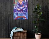 John Lydon lifestyle mockup — Comic Strip Canvas
