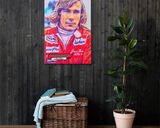 James Hunt lifestyle mockup — Comic Strip Canvas