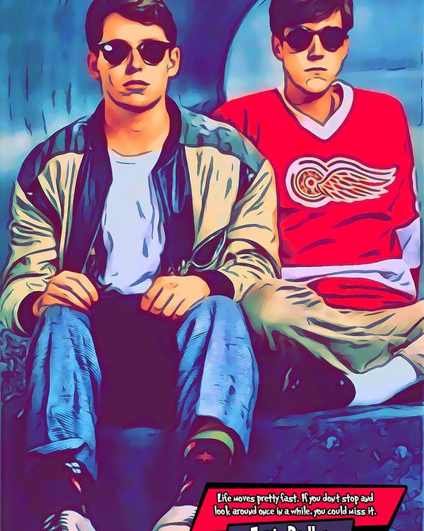 Ferris Bueller — Comic Strip Canvas