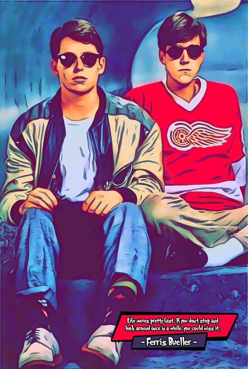 Ferris Bueller — Comic Strip Canvas