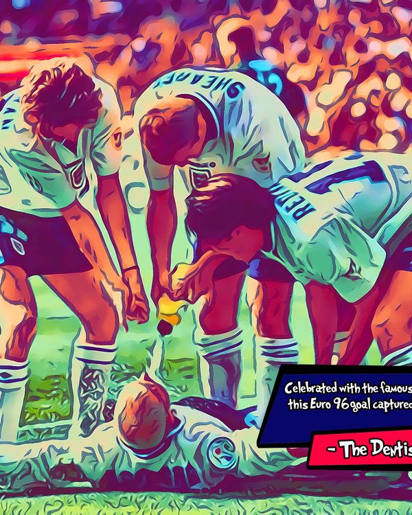 England Euro 96 — Comic Strip Canvas