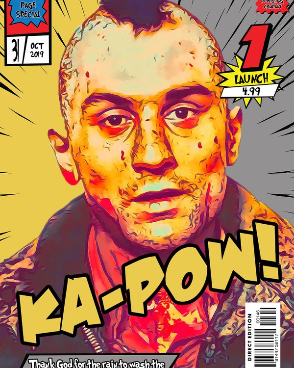 Travis Bickle — Comic Strip Canvas