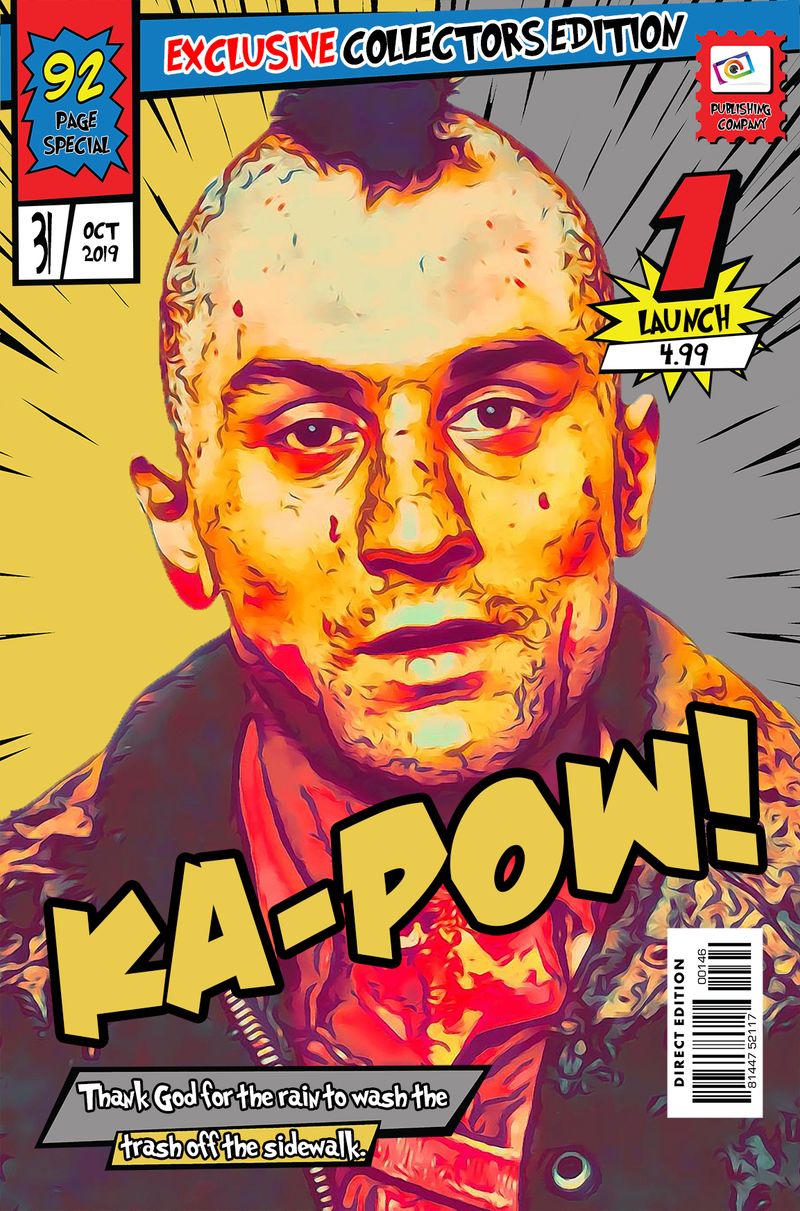 Travis Bickle — Comic Strip Canvas