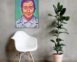 Andy Kaufman lifestyle mockup — Comic Strip Canvas