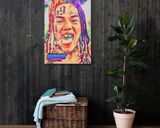 6ix9ine lifestyle mockup — Comic Strip Canvas