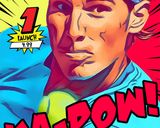 Rafael Nadal — Comic Strip Canvas