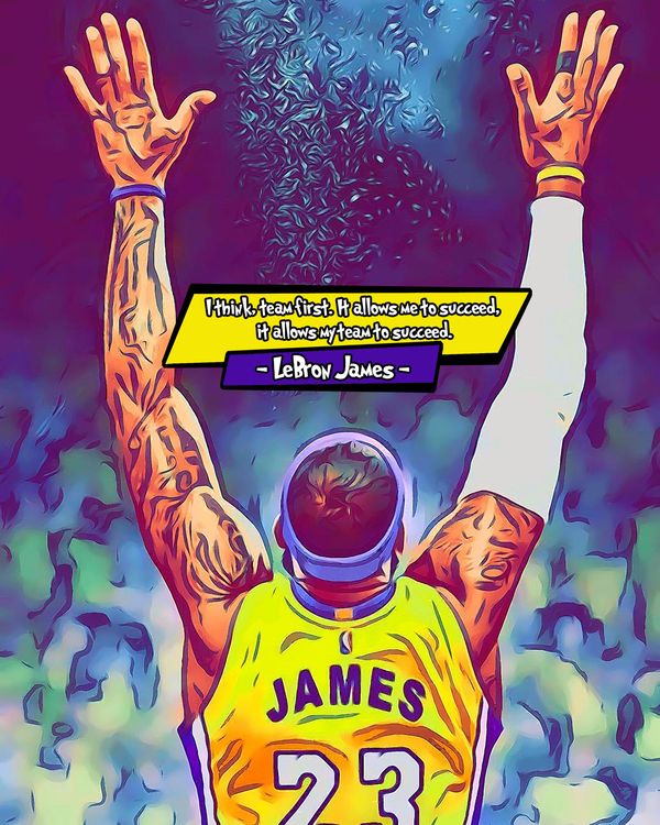 LeBron James — Comic Strip Canvas