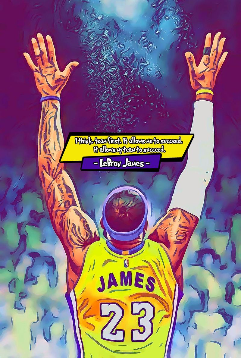 LeBron James — Comic Strip Canvas