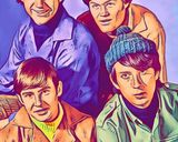 The Monkees — Comic Strip Canvas