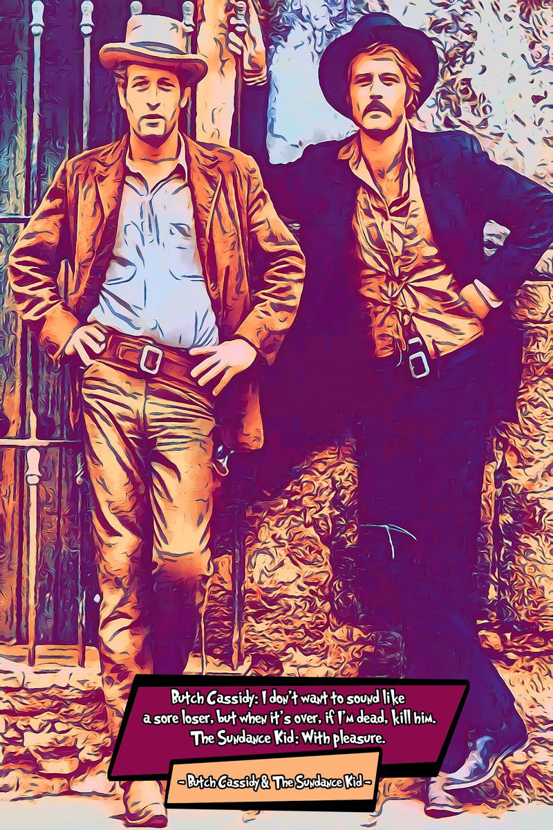 Butch Cassidy & The Sundance Kid — Comic Strip Canvas
