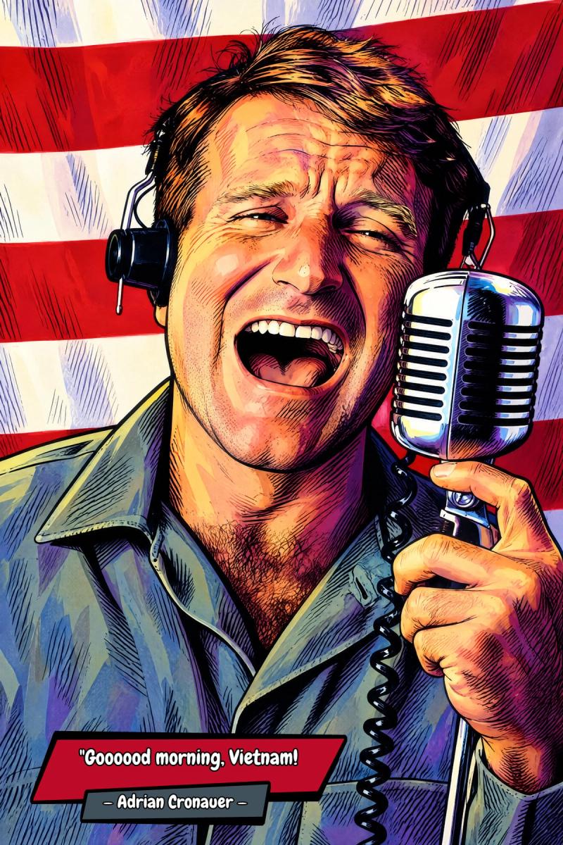 Good Morning Vietnam — Comic Strip Canvas