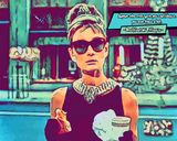 Breakfast At Tiffany's — Comic Strip Canvas
