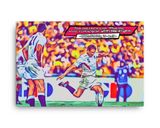 Rugby World Cup Final 2003 lifestyle mockup — Comic Strip Canvas