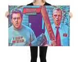 Shaun Of The Dead lifestyle mockup — Comic Strip Canvas
