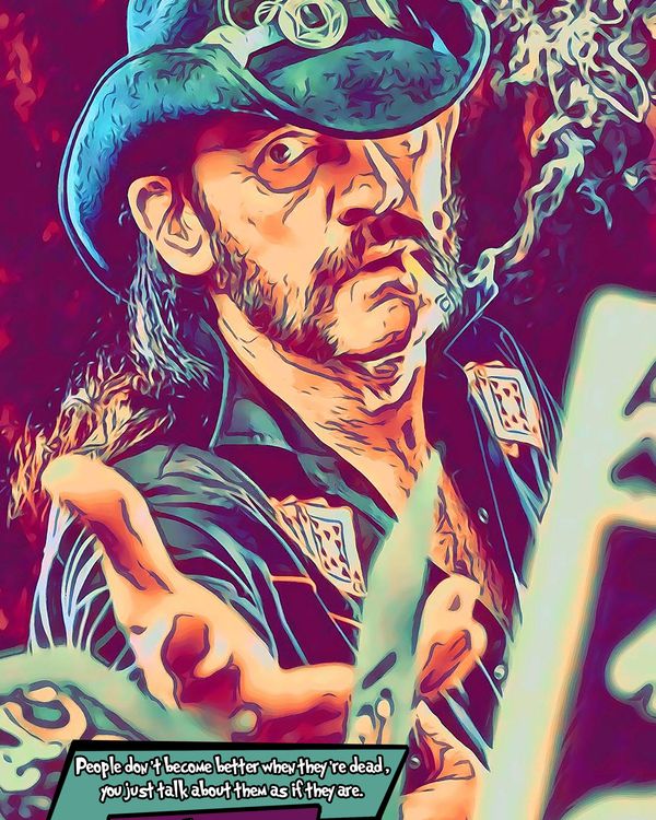Lemmy — Comic Strip Canvas