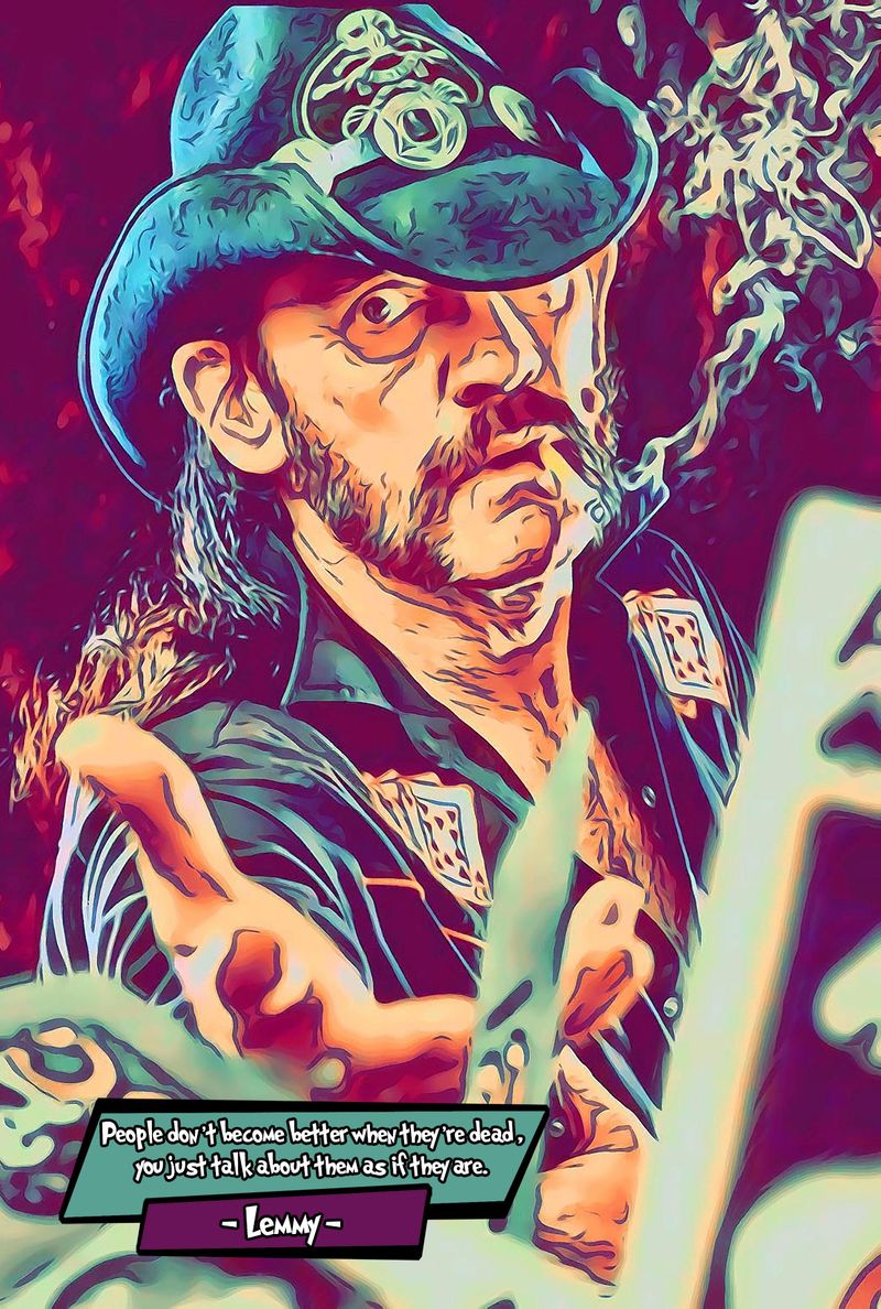 Lemmy — Comic Strip Canvas